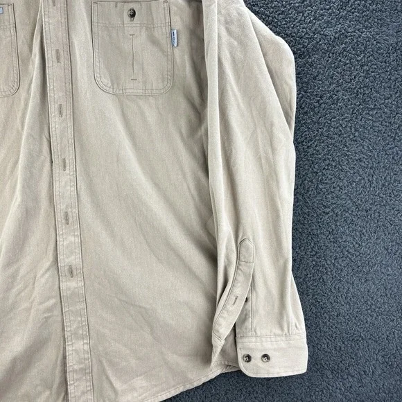 Tyndale Flame Resistant Work Jacket Shirt Size 3XL 9 CAL 2 CAT Khaki Tan Pocket - Picture 3 of 13